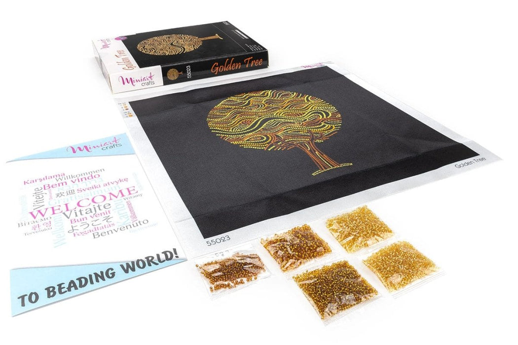 רקמת חרוזים - עץ הזהב