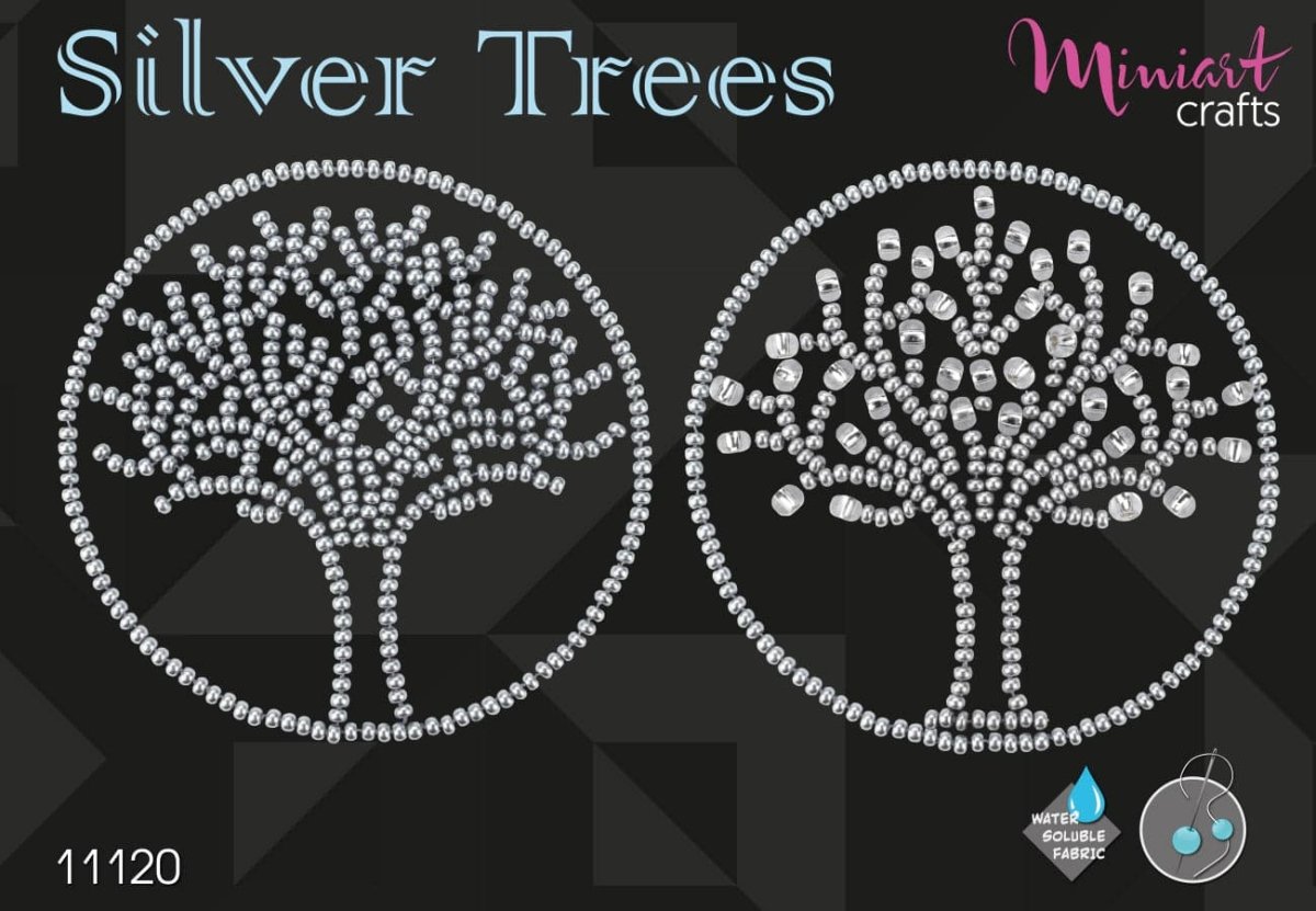 רקמת חרוזים על בגדים - עצי כסף