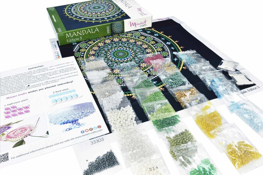 רקמת חרוזים - מנדלה 3