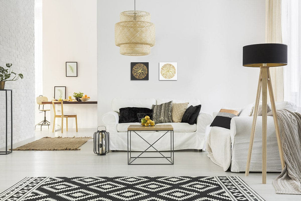 רקמת חרוזים - עץ נצנצים. רקע לבן