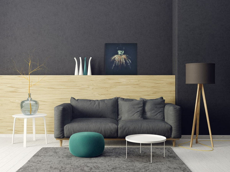 רקמת חרוזים - שמלת זהב