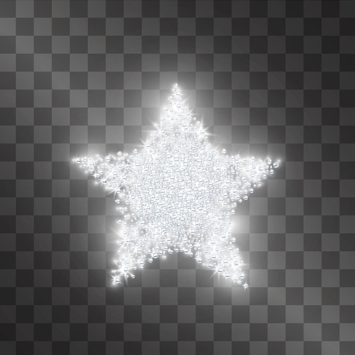 רקמת חרוזים - כוכב נוצץ