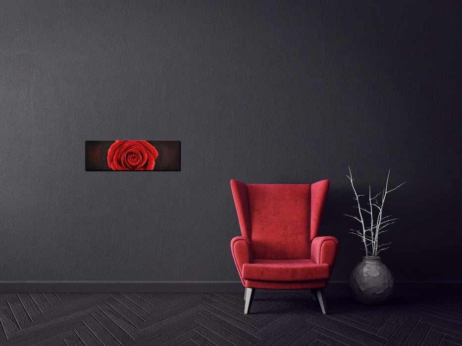 רקמת חרוזים - ורד אדום