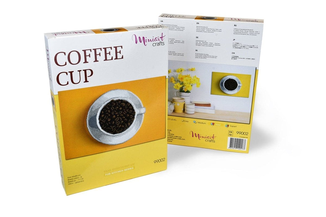 רקמת חרוזים - כוס קפה