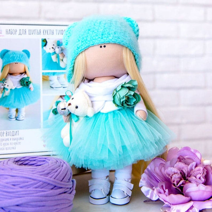 תפירת בובה - בובה טיפאני, 28 ס״מ