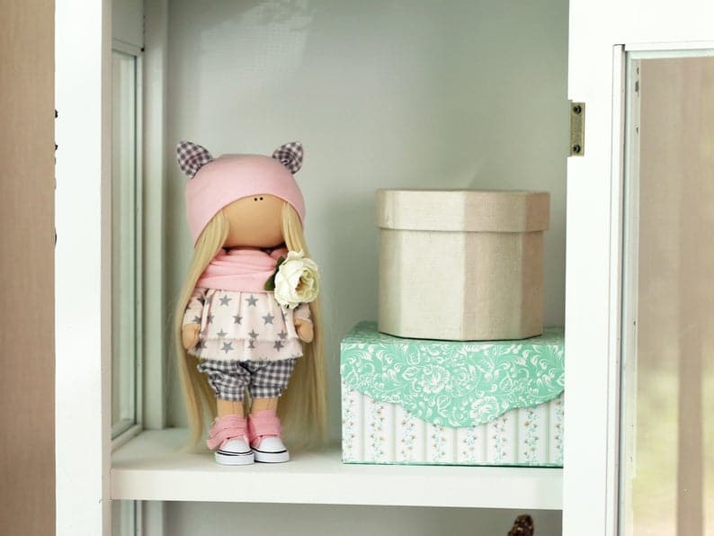 תפירת בובה - בובה קיטי, 23 ס״מ