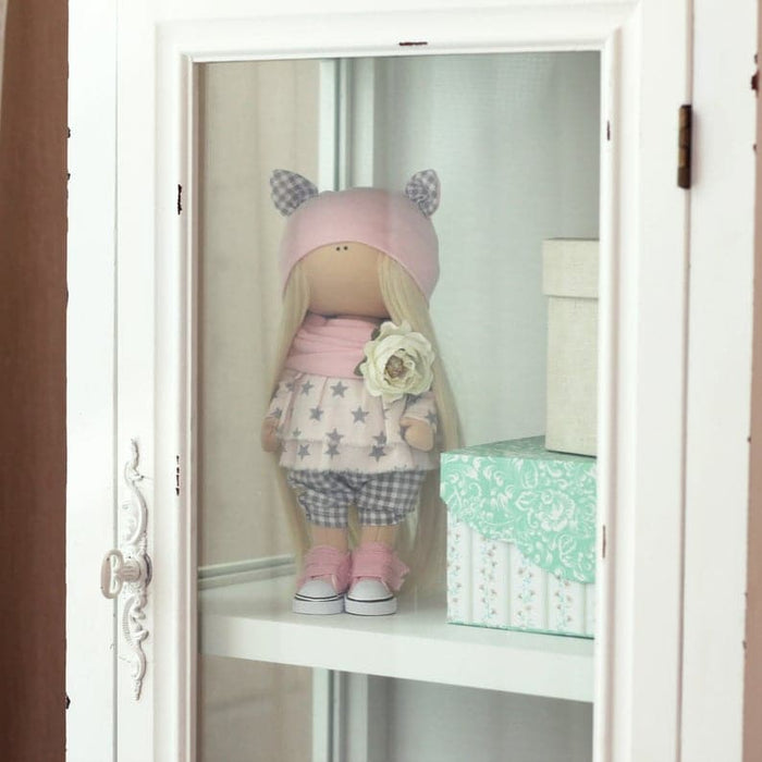 תפירת בובה - בובה קיטי, 23 ס״מ