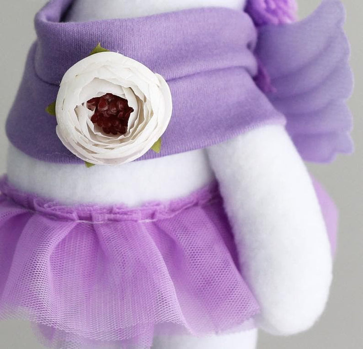 תפירת צעצוע - חד קרן ויולט, 30 ס״מ