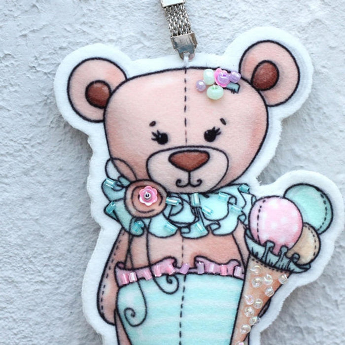 ערכת תפירה - דובי קטן (סיכה או מחזיק מפתחות)