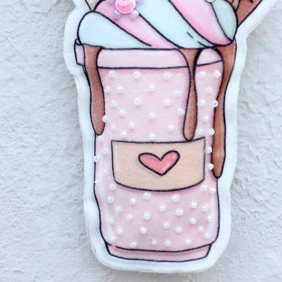 ערכת תפירה - גלידה (סיכה או מחזיק מפתחות)