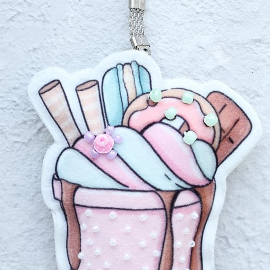 ערכת תפירה - גלידה (סיכה או מחזיק מפתחות)