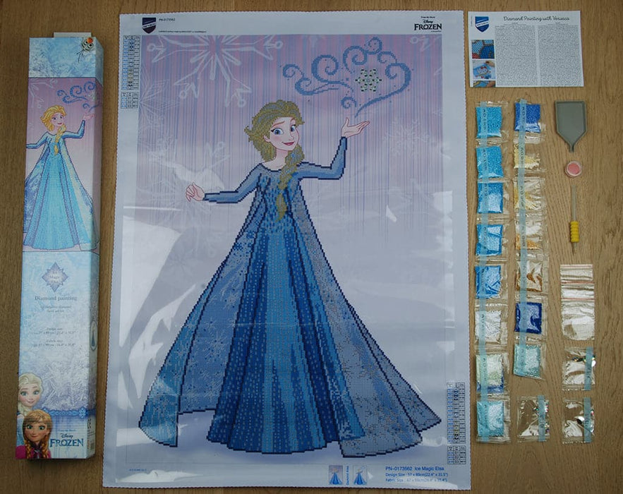 שיבוץ יהלומים - הקסם של אלזה. לשבור את הקרח