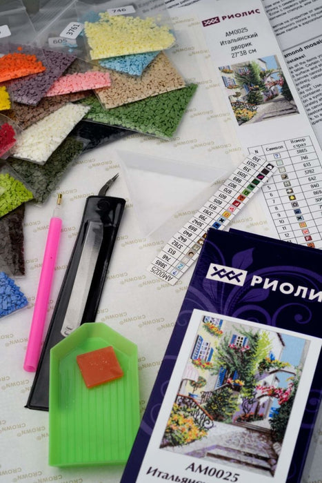 שיבוץ יהלומים - רחוב איטלקי