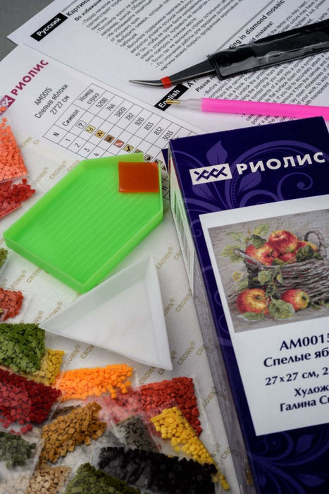 שיבוץ יהלומים - תפוחים בשלים