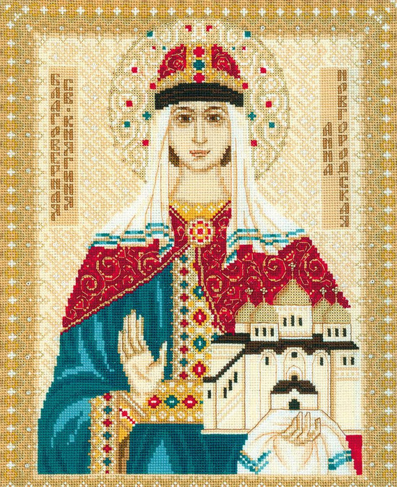 רקמה על בד גבינה - St. Anna of Novgorod