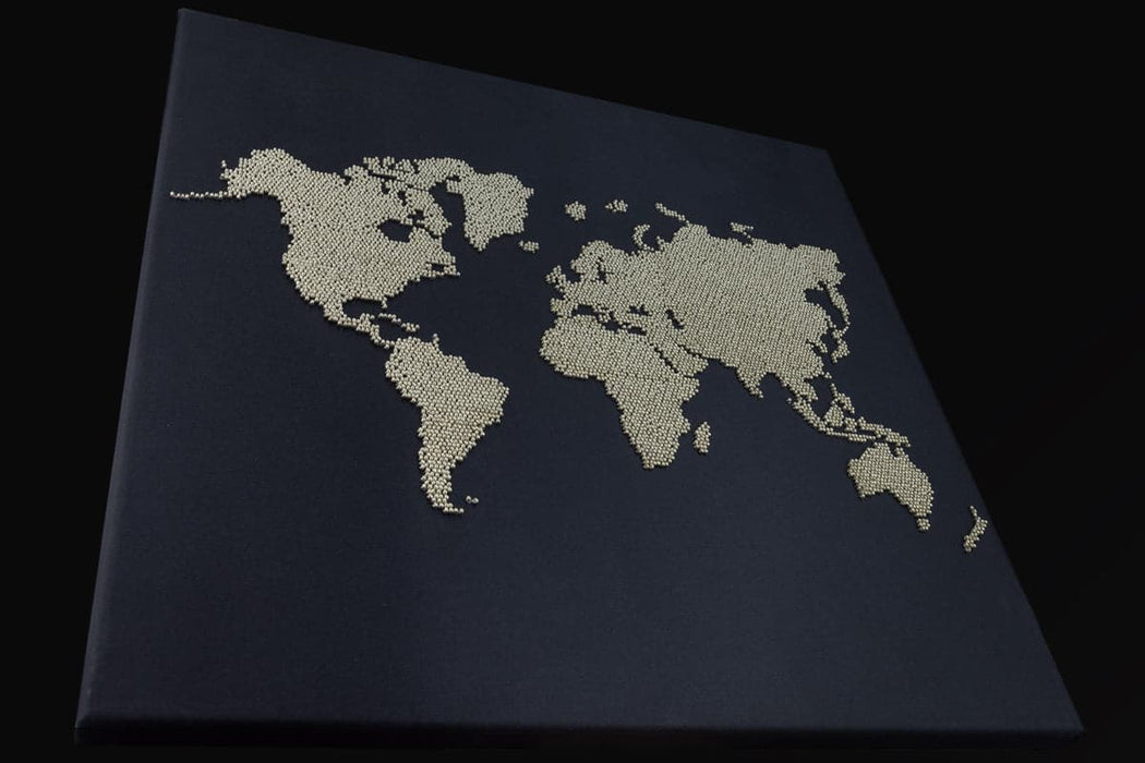 רקמת חרוזים - מפת העולם
