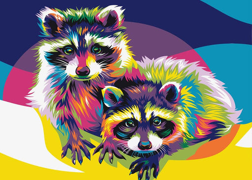 צביעה לפי מספרים - דביבונים ססגוניים, ואיו רומדוני