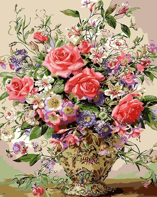 צביעה לפי מספרים - ורדים וחבצלות, אלברט ויליאמס