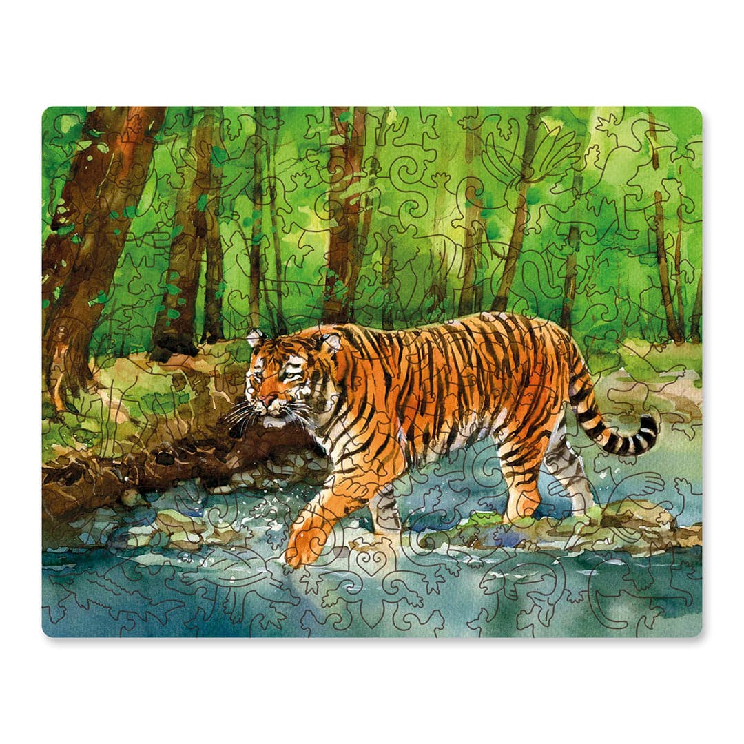 פאזל בצורות מיוחדות - Amur Tiger