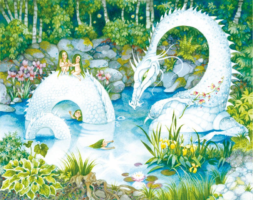פאזל בצורות מיוחדות - White Dragon