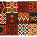 הכנת שטיח - שטיח דגם גיאומטרי