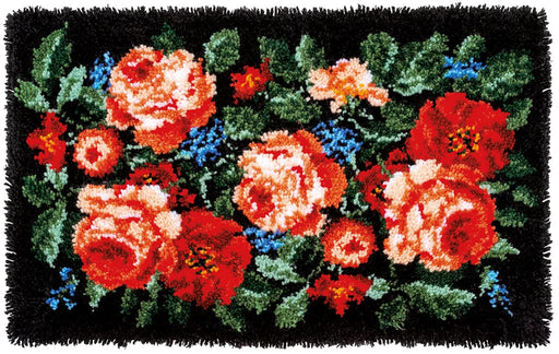 הכנת שטיח - ורדים