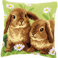 הכנת תמונת צמר או כרית - שני ארנבים