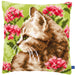 הכנת תמונת צמר או כרית - חתול בשדה פרחים
