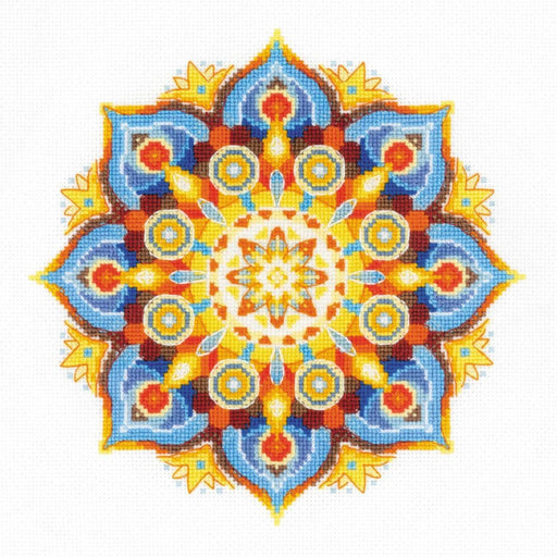 רקמה על בד גבינה - Energy Mandala