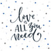 רקמת חרוזים - Love is all you need